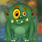 G4K Nasty Green Monster Escape Game